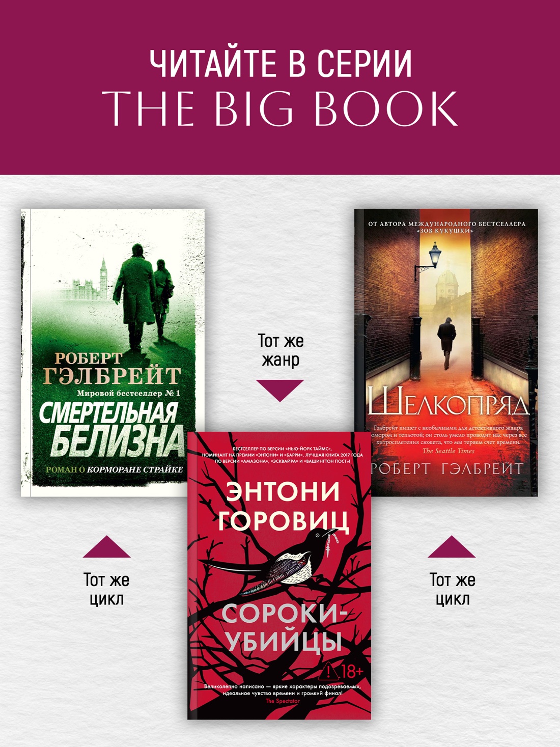 Промо материал к книге "Корморан Страйк. Книга 3. На службе зла (мягкая обложка)" №2