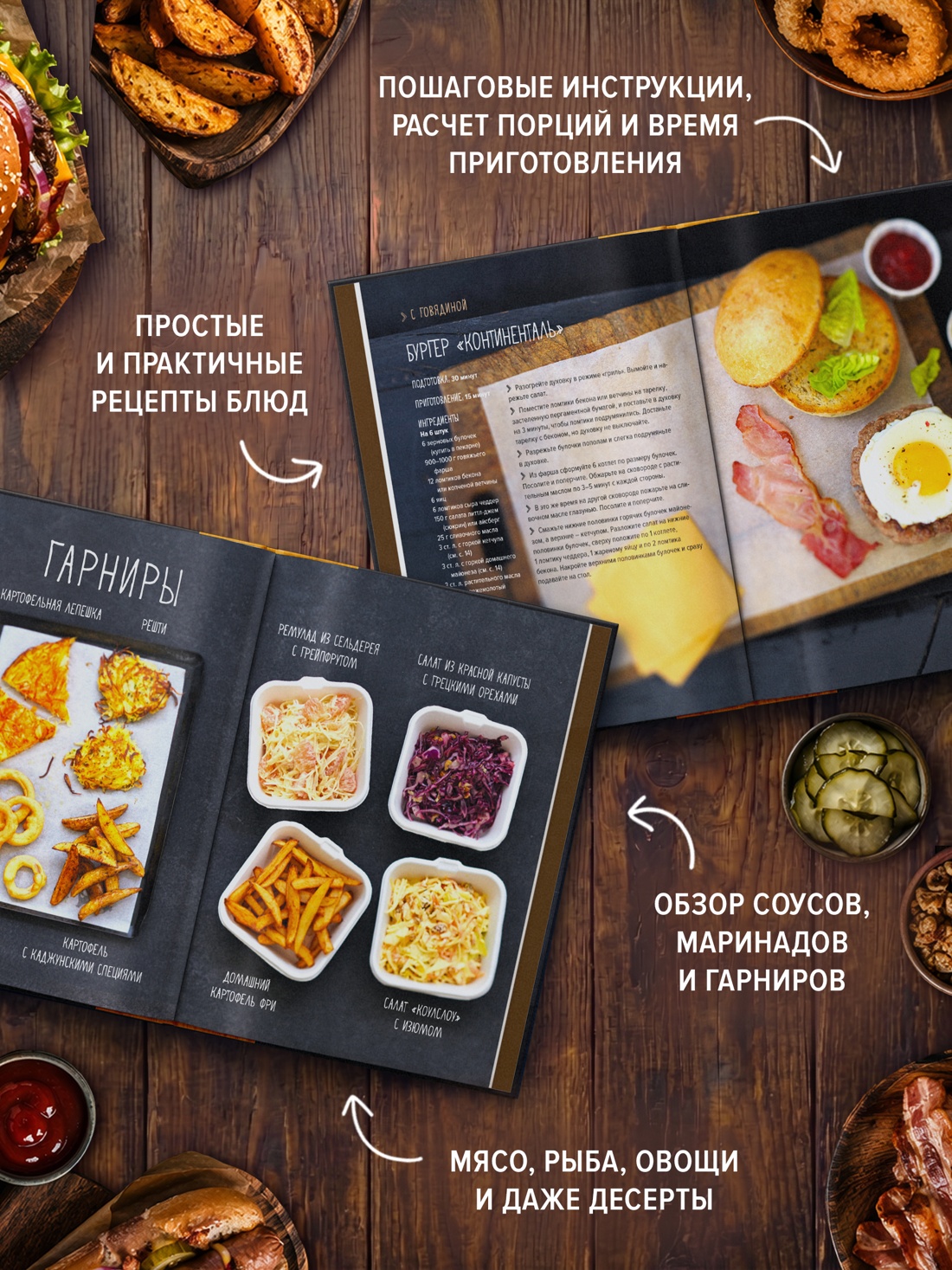 Промо материал к книге "Street food: бургеры, хот-доги и бейглы на любой вкус" №1