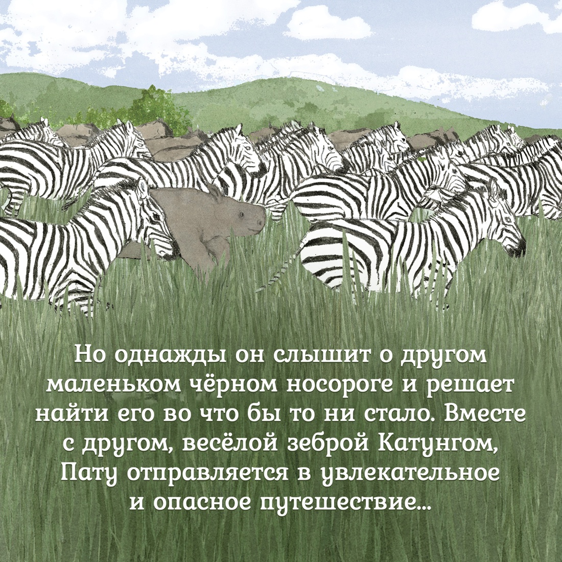 Промо материал к книге "Приключения маленького носорога" №3