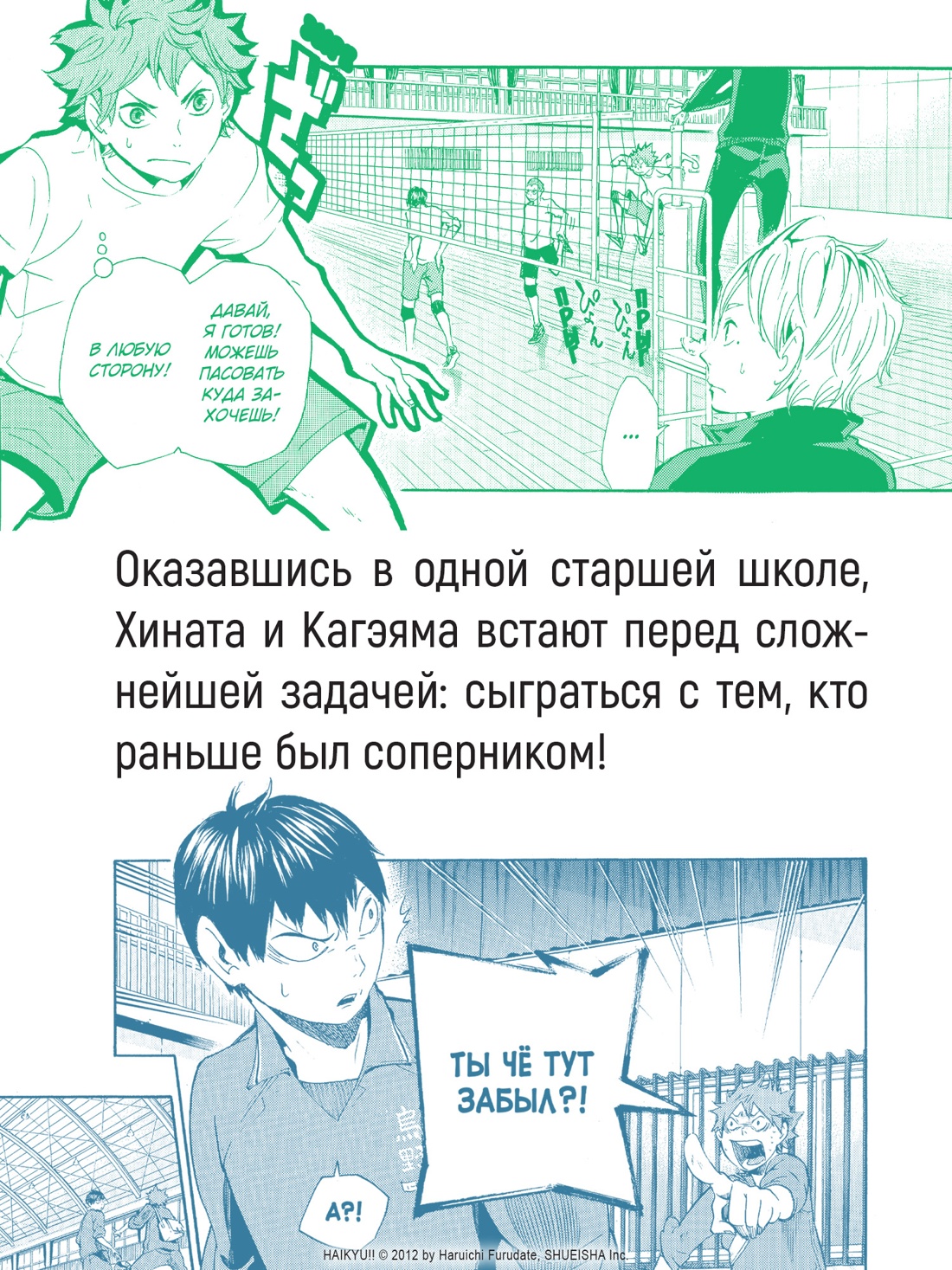 Промо материал к книге "Волейбол! Книга 1. Хината и Кагэяма. Вид с высоты" №4