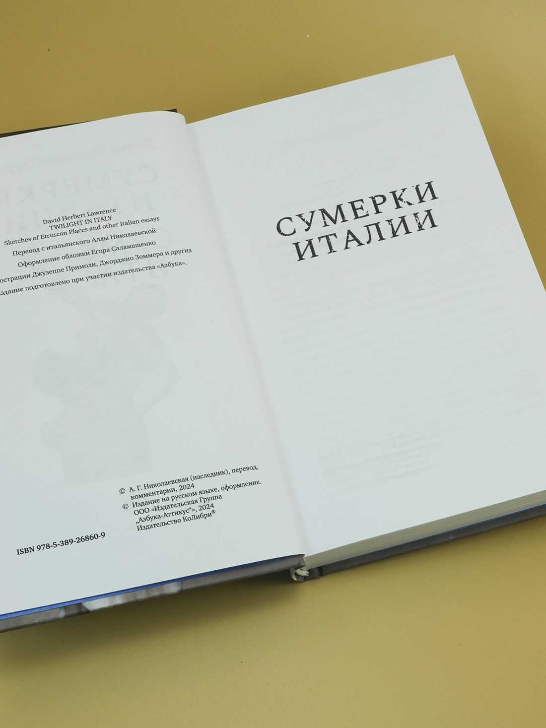 Промо материал к книге "Сумерки Италии" №2