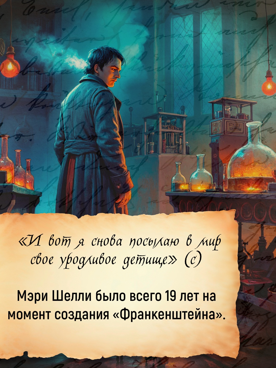 Промо материал к книге "Франкенштейн" №1