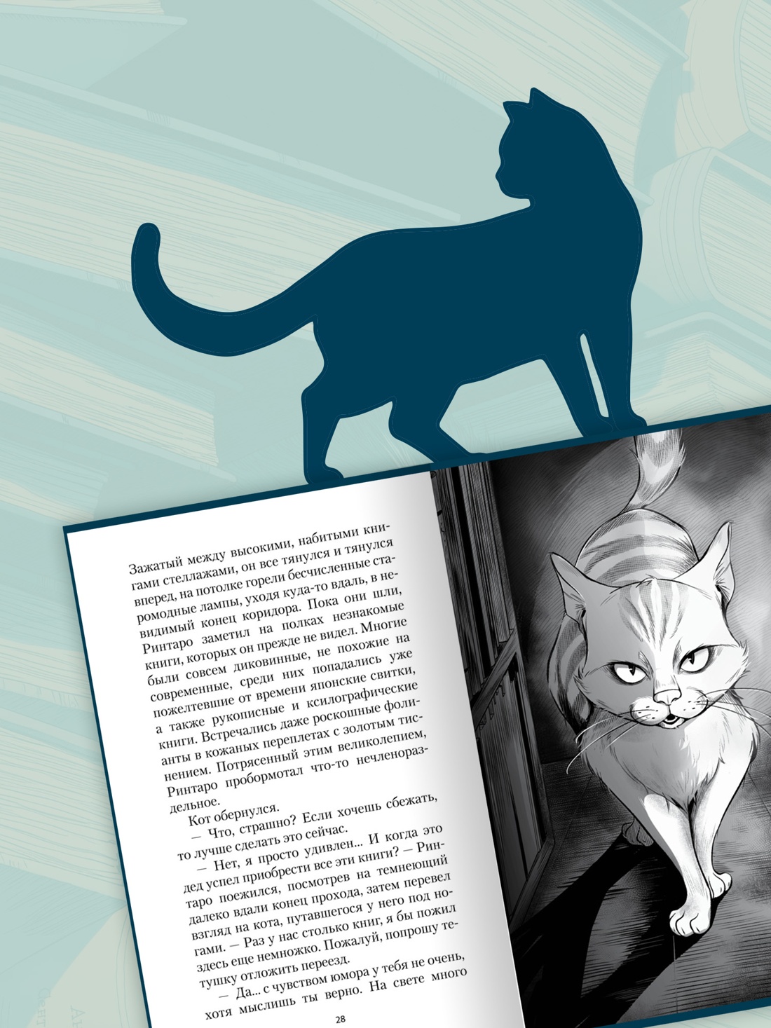 Промо материал к книге "Кот, который любил книги" №3