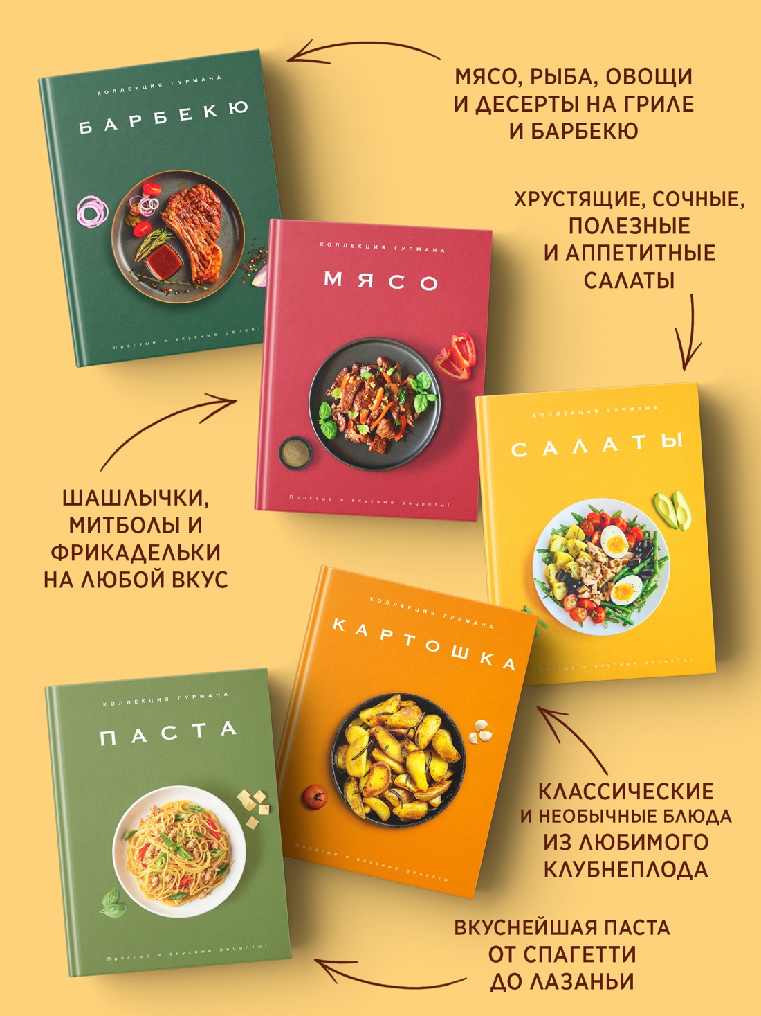 Промо материал к книге "Комплект № 12 Коллекция гурмана. Подарочный набор из 10 книг с лучшими рецептами" №3