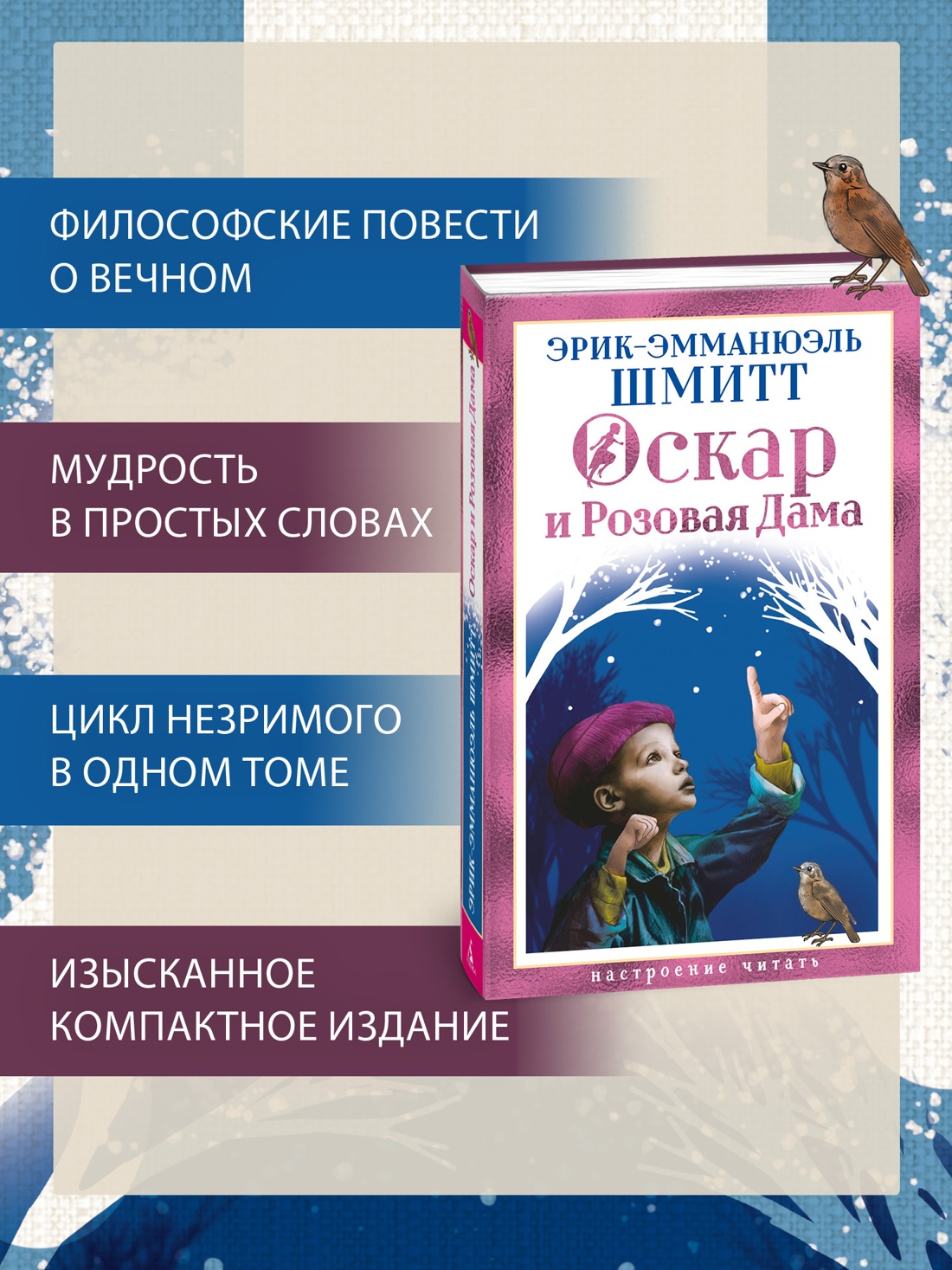 Промо материал к книге "Оскар и Розовая Дама (Настроение читать)" №1